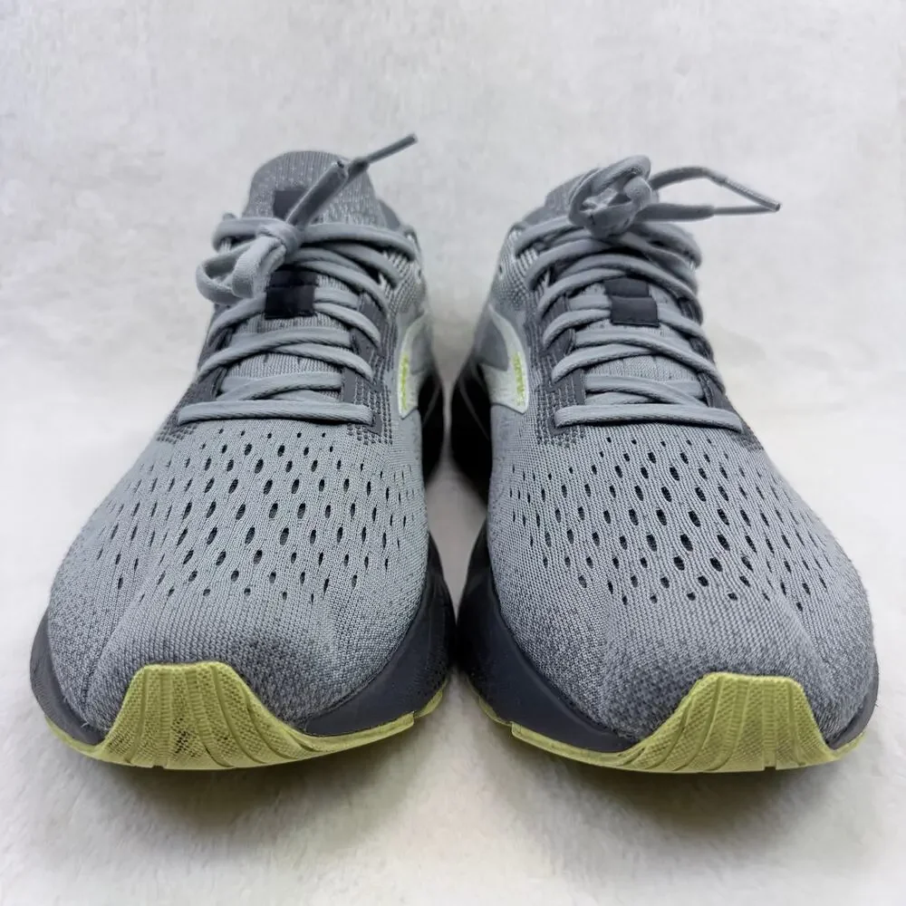 Brooks Ghost 16 Mens Running Shoes Primer Gray Lime Size 10 Neutral Cushion